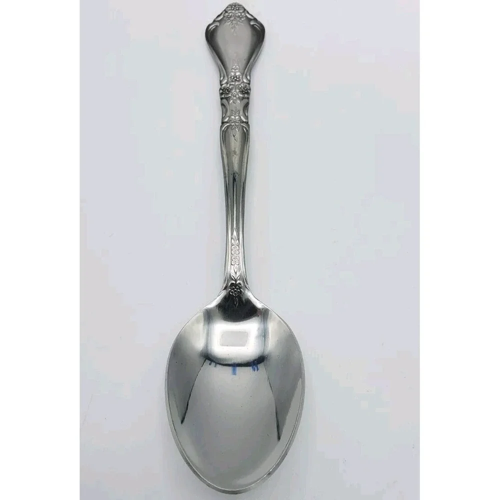 Rogers Co. Stanley Roberts Kings Berry  Big Place Soup Spoon Stainless‎ Korea